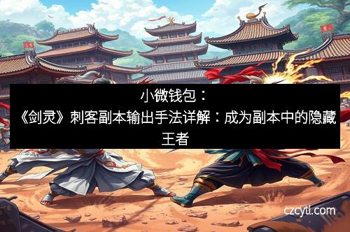 小微钱包:《剑灵》刺客副本输出手法详解:成为副本中的隐藏王者
